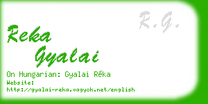 reka gyalai business card