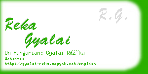 reka gyalai business card